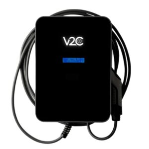 Cargador coche eléctrico V2C Trydan 7,4kW cable T2 5m + Prot + Schuko